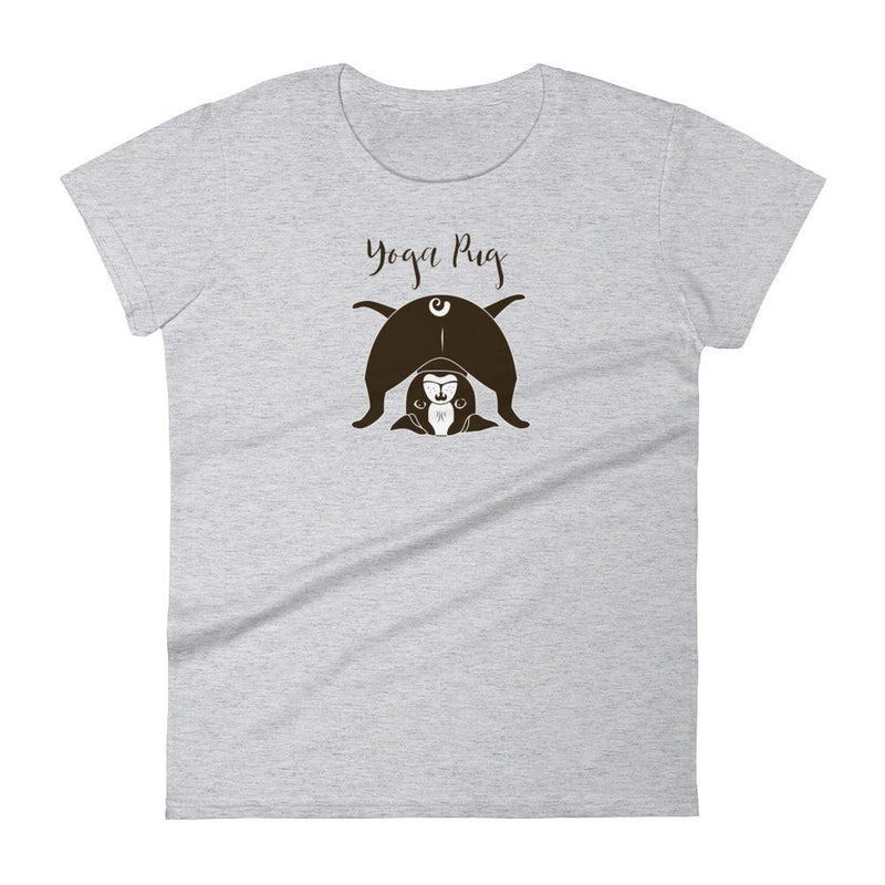 Yoga Pug 'Touch Toes' Women's Short Sleeve T-Shirt