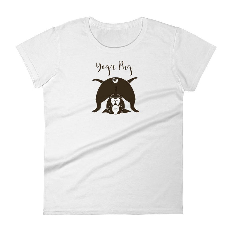 Yoga Pug 'Touch Toes' Women's Short Sleeve T-Shirt