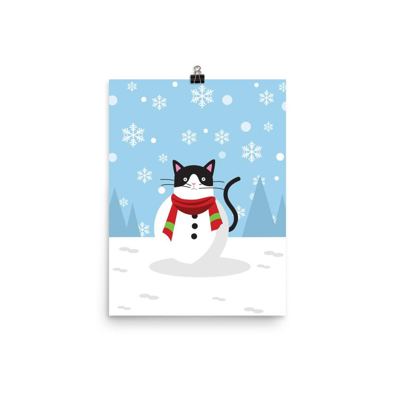 Cosmo Cat 'Snowy' Unframed Matt Poster