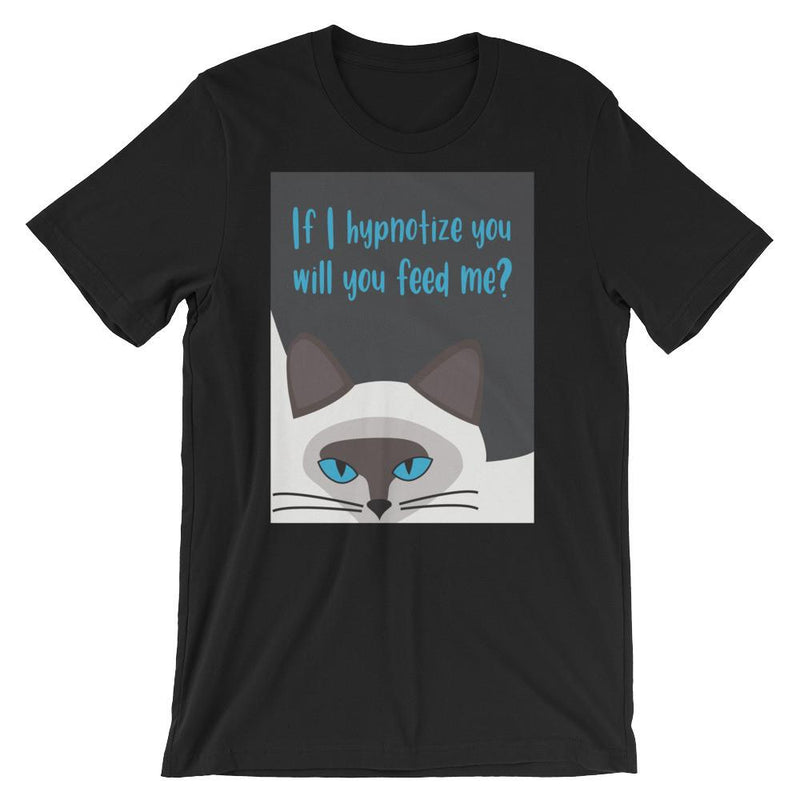 Inscrutable Cat 'hypnotize' Unisex Short Sleeve T-Shirt