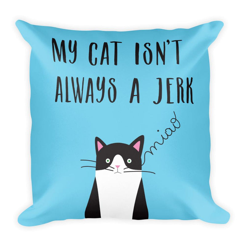 Cosmo Cat 'Jerk' Square Pillow