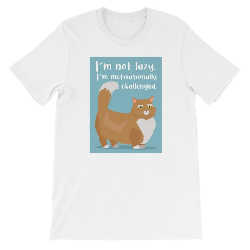 Catitude Cat 'Not Lazy' Unisex Short Sleeve T-Shirt