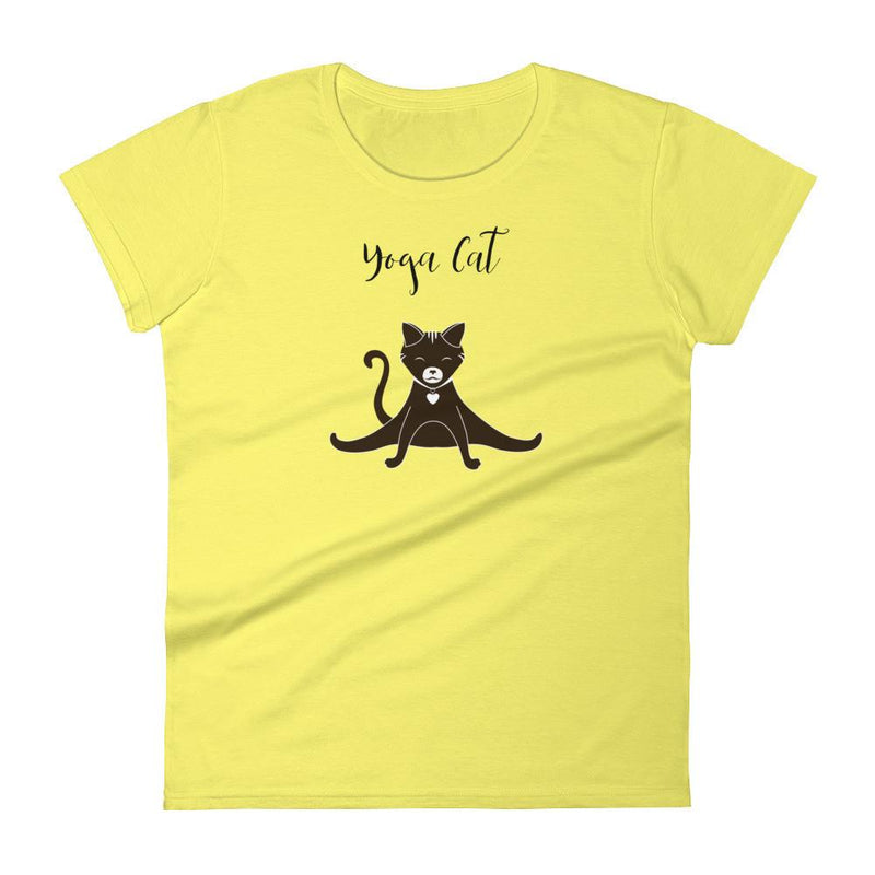 Yoga Cat 'Splits' Women's Short Sleeve T-Shirt