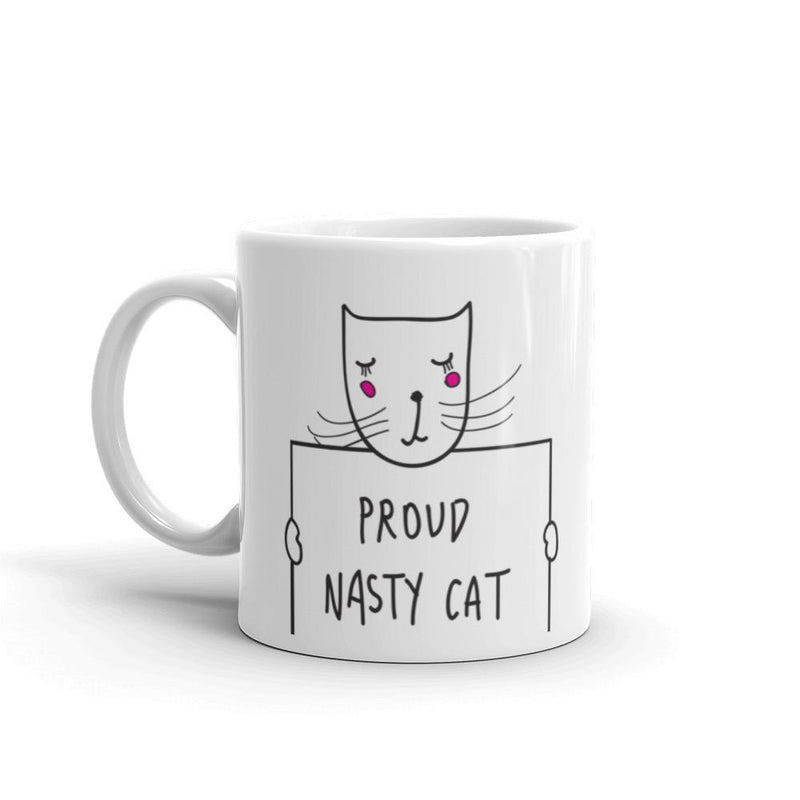 Political Cat 'Proud Nasty Cat' Mug