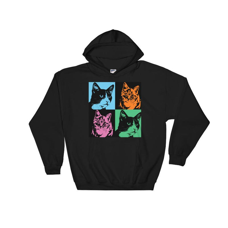 Pop Art Cat Hooded Sweatshirt