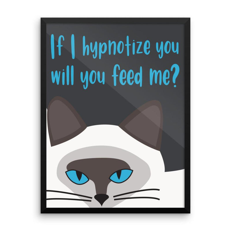 Inscrutable Cat 'Hypnotize' Framed Matt Poster