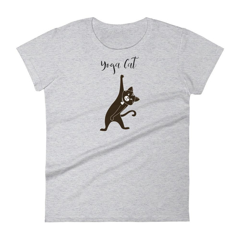 Yoga Cat 'Stretch' Women's Short Sleeve T-Shirt