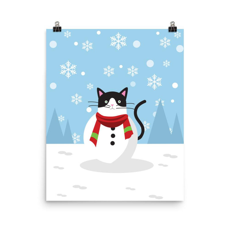 Cosmo Cat 'Snowy' Unframed Matt Poster