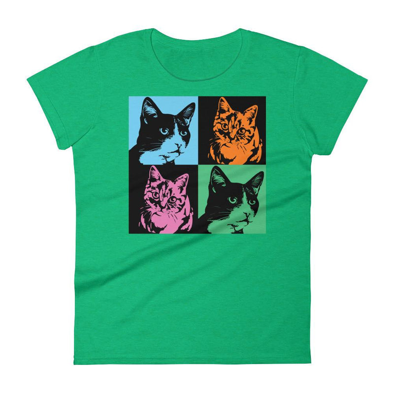 Pop Art Cat Women's Short Sleeve T-shirt