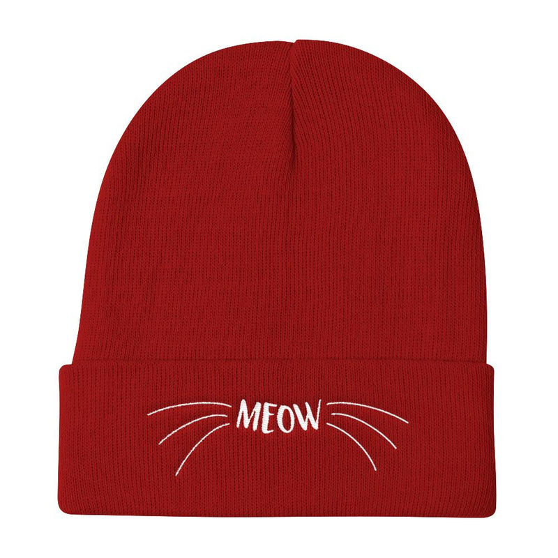 Wordy Cat 'Meow' Knit Beanie