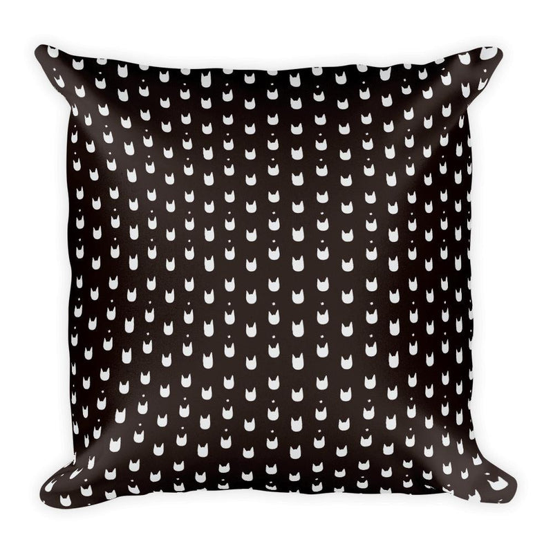 Pattern Cat 'Monochromatic' Square Pillow