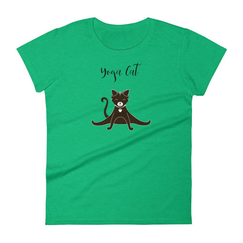 Yoga Cat 'Splits' Women's Short Sleeve T-Shirt