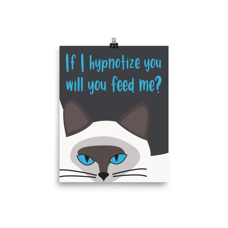Inscrutable Cat 'Hypnotize' Unframed Matt Poster