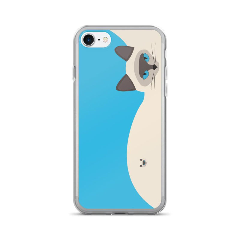 Inscrutable Cat 'Siamese Cat Blue' iPhone 7 Case