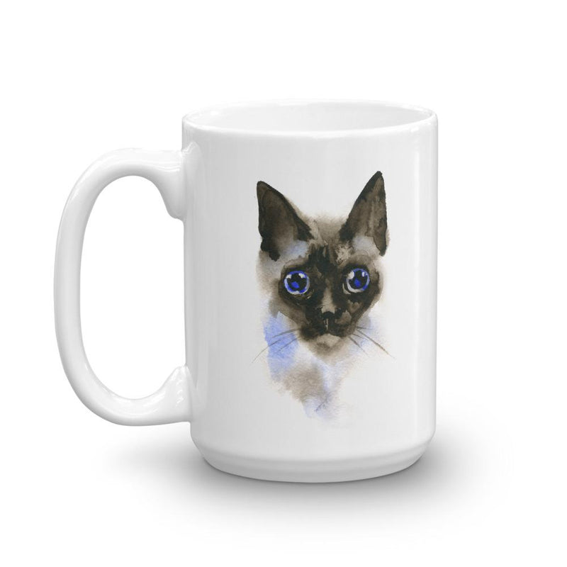 Color-Me Cat 'Siamese Watercolor' Mug
