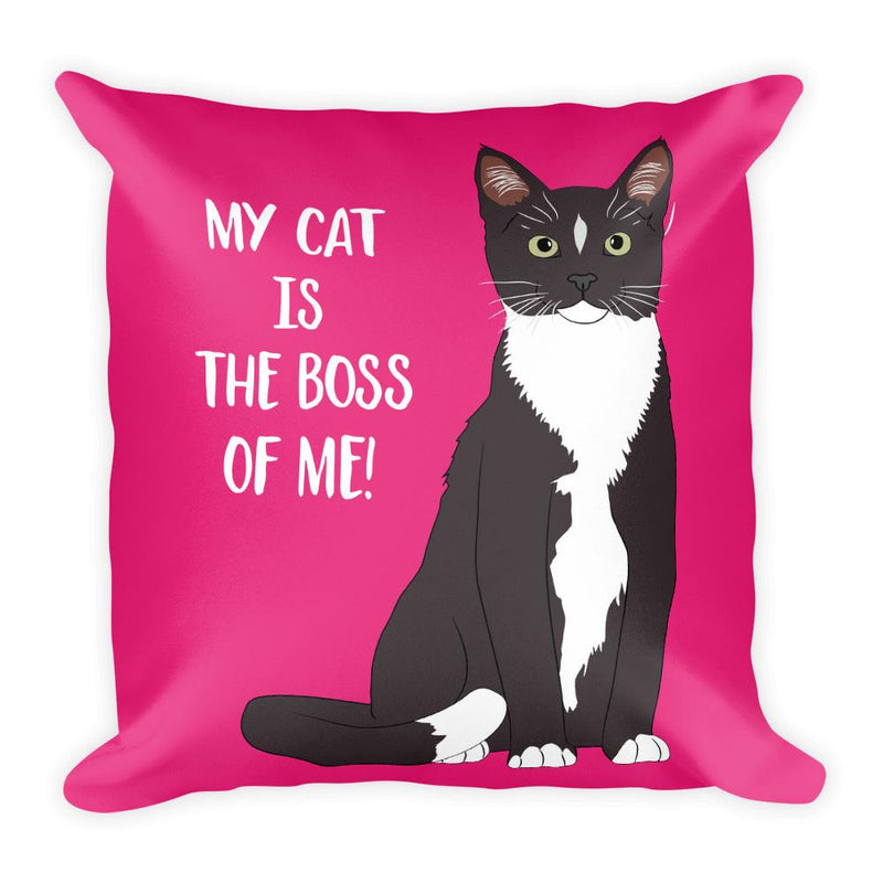 Catitude Cat 'Boss Of Me' Square Pillow