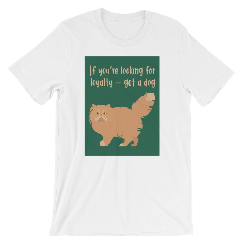 Catitude Cat 'Get A Dog' Unisex Short Sleeve T-Shirt