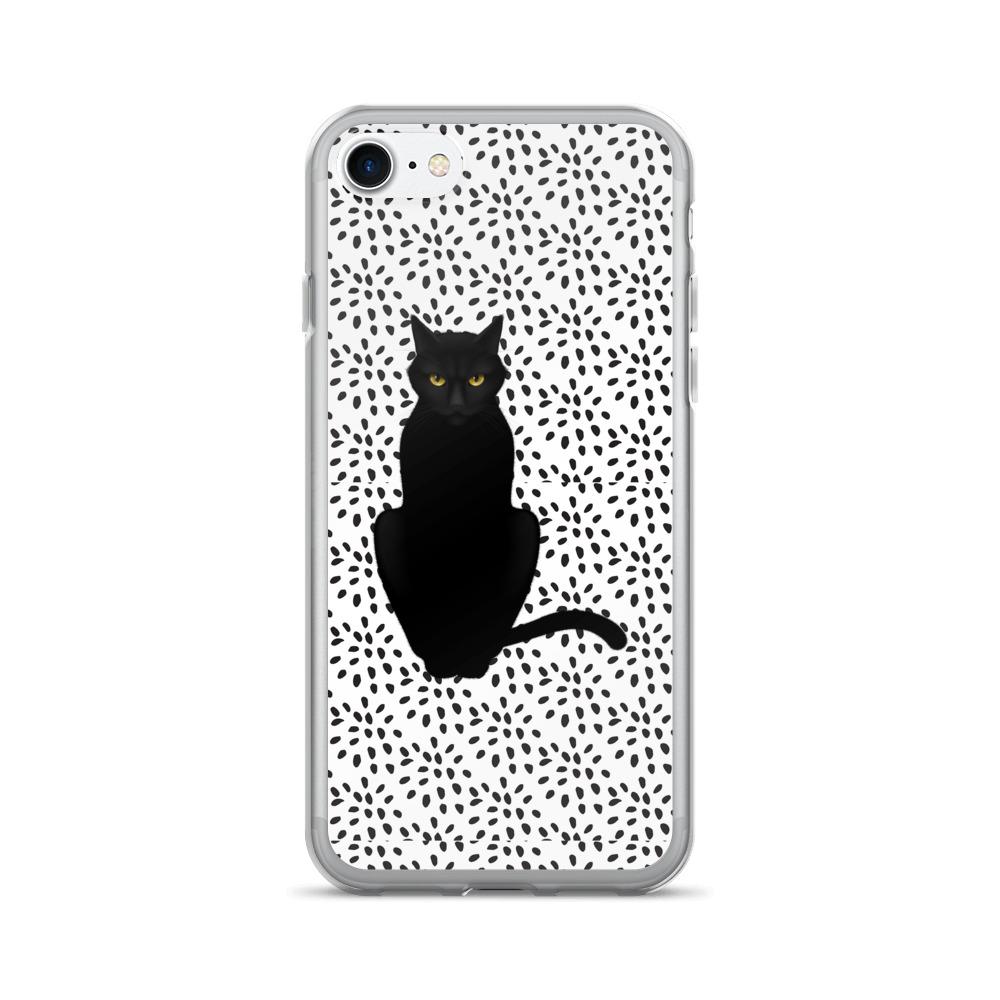Cat Noir Panther 'Black and White' iPhone 7 Case