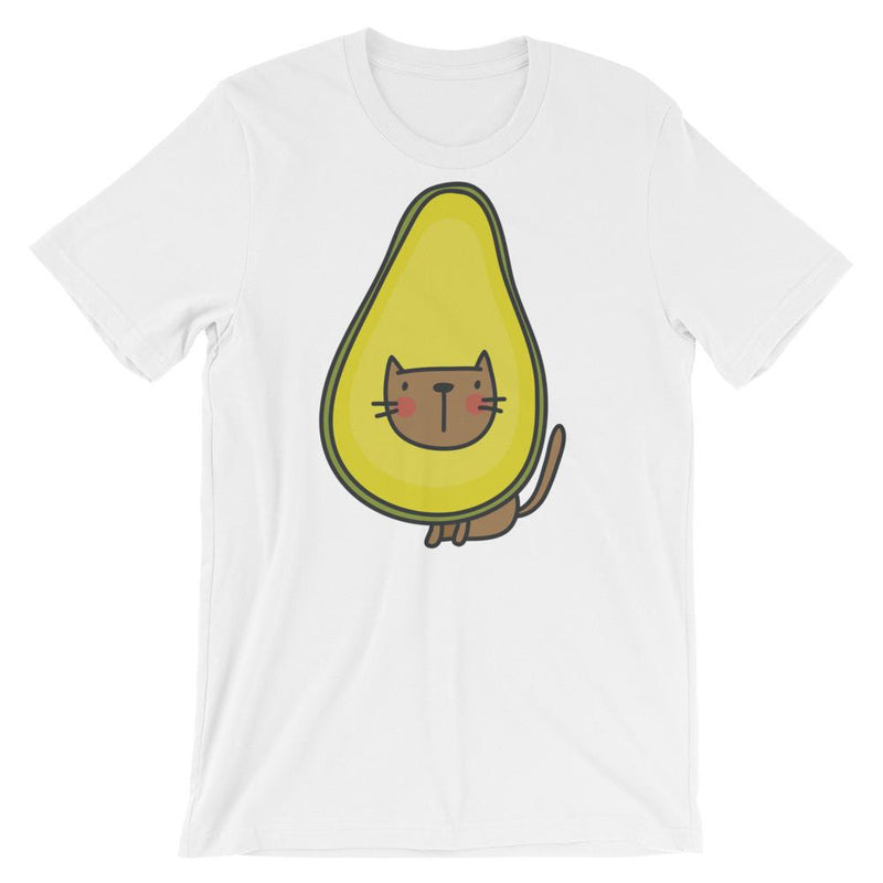 Summer Cat Avocado' Unisex Short Sleeve T-Shirt