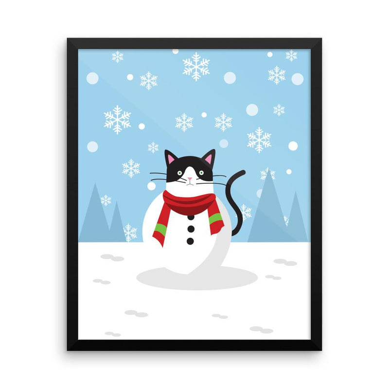 Cosmo Cat 'Winter Wonderland' Framed Matt Poster