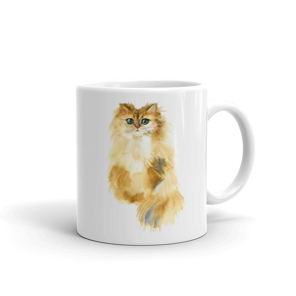 Color-Me Cat 'Persian Watercolor' Mug