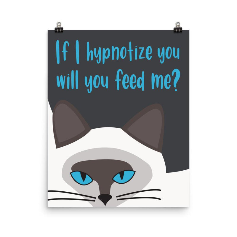 Inscrutable Cat 'Hypnotize' Unframed Matt Poster