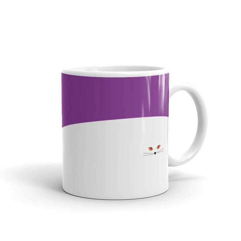 Inscrutable Cat Juicy Fruity Plum Mug Right Side View in 11oz