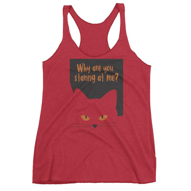 Inscrutable Cat Women's 'Staring'  Tank Top