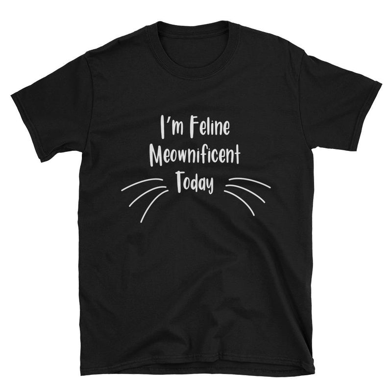 Wordy Cat 'Meownificent' Dark Unisex T-Shirt
