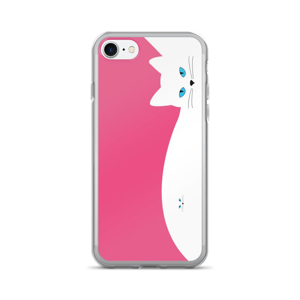 Inscrutable Cat Juicy Fruity Pink iPhone 7 Case