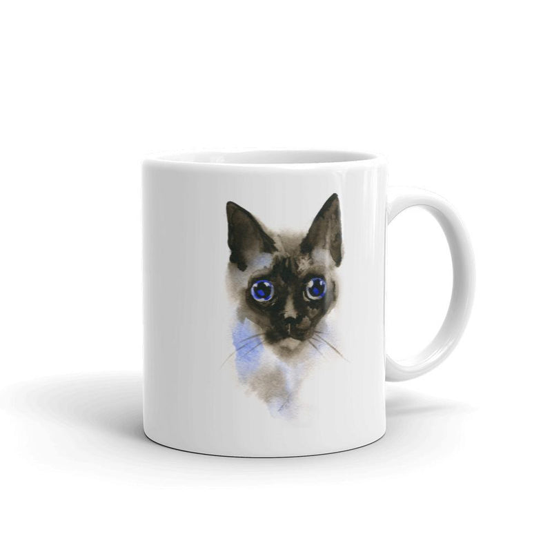 Color-Me Cat 'Siamese Watercolor' Mug