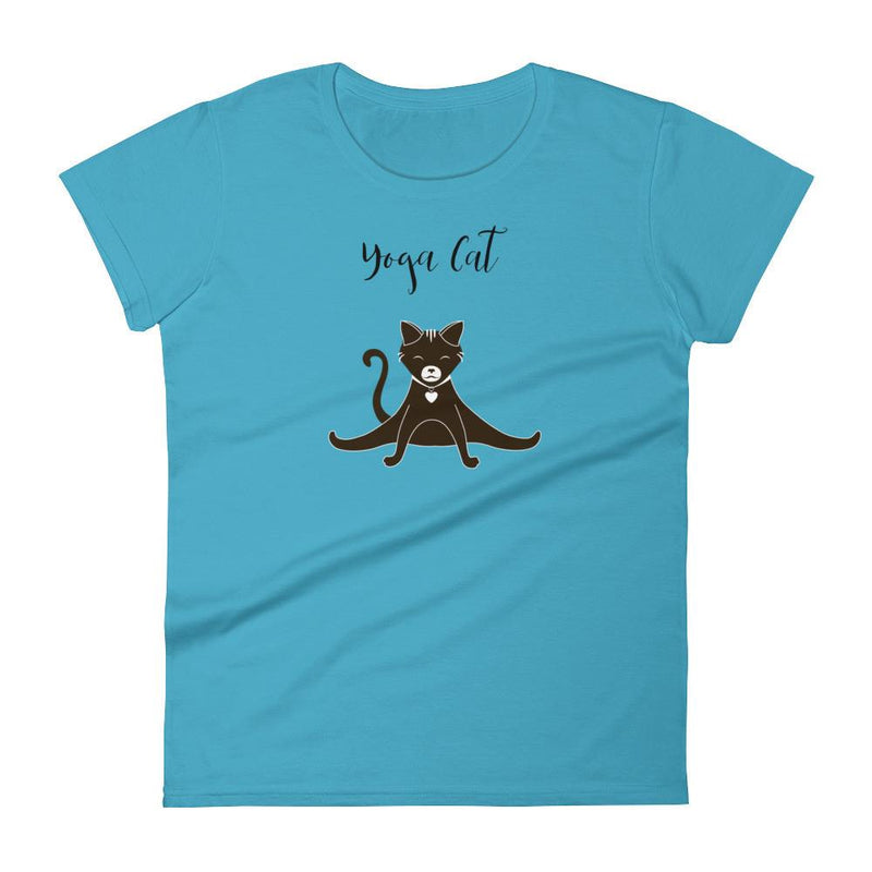 Yoga Cat 'Splits' Women's Short Sleeve T-Shirt