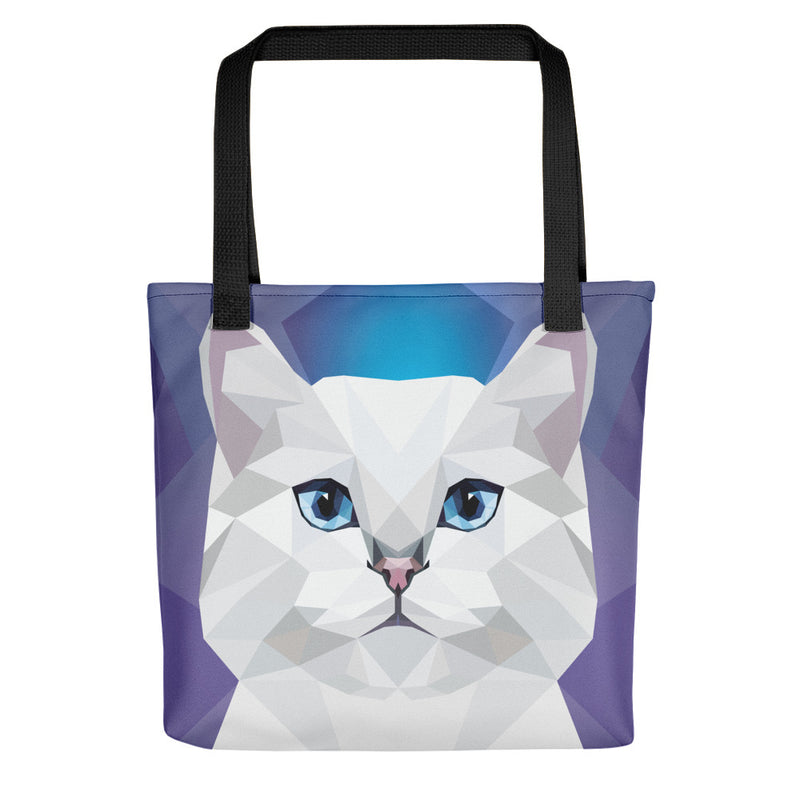 Color-Me Cat British Shorthair Tote bag in Blue Background