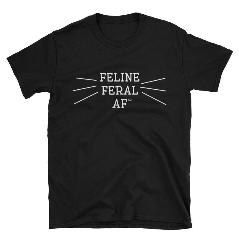 Wordy Cat 'Feral AF' Unisex T-Shirt