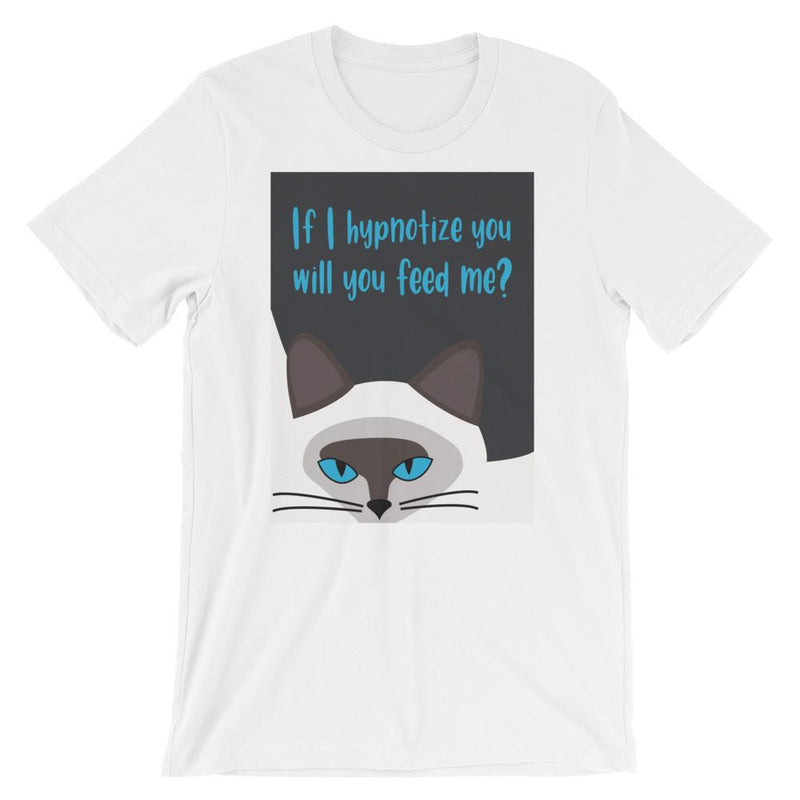 Inscrutable Cat 'hypnotize' Unisex Short Sleeve T-Shirt