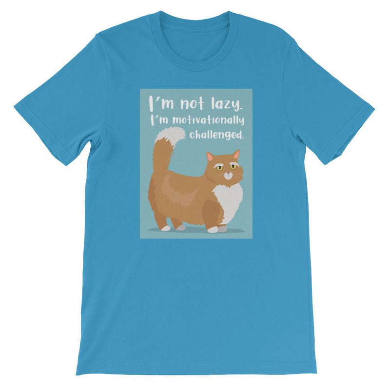 Catitude Cat 'Not Lazy' Unisex Short Sleeve T-Shirt