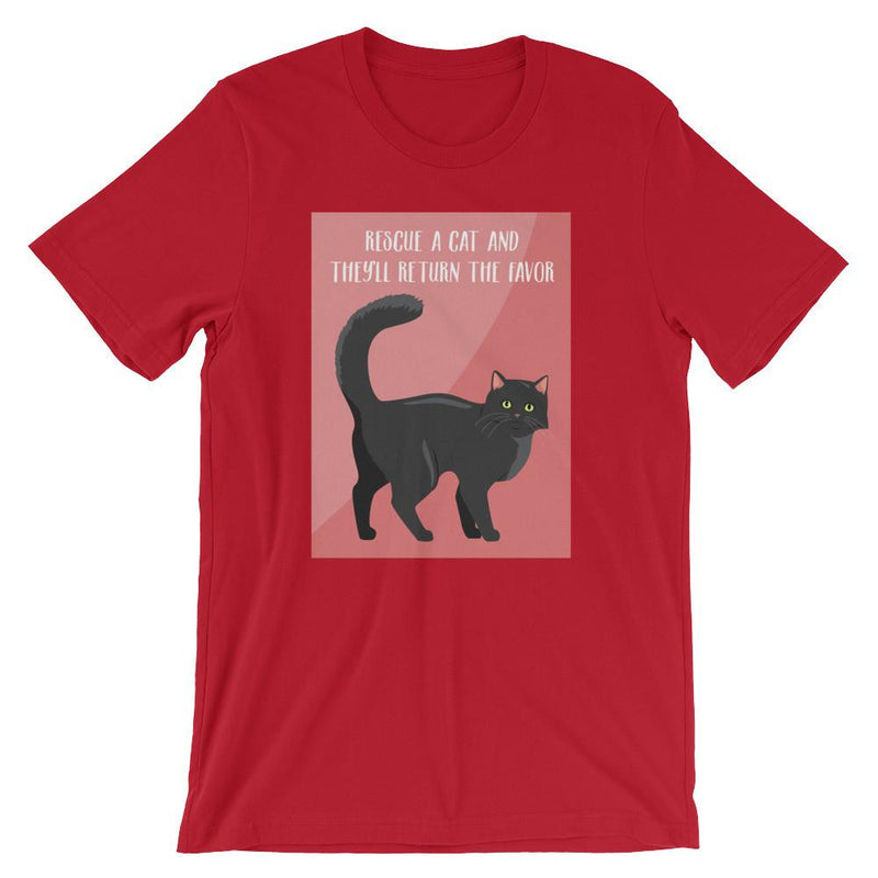 Catitude Cat 'Rescue' Unisex Short Sleeve T-Shirt