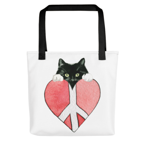 Peace Cat Tote bag